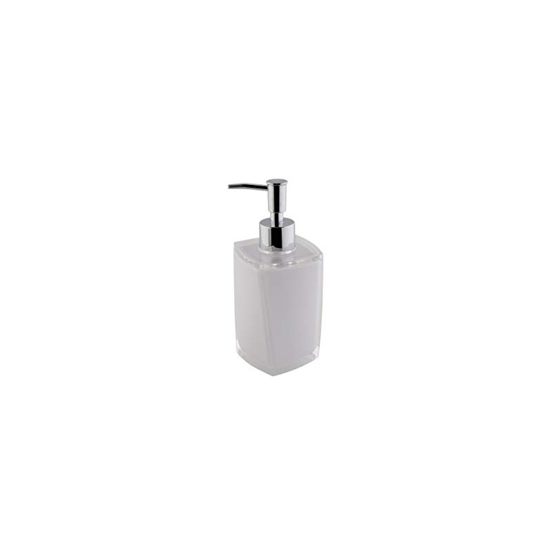 axentia Graz Soap Dispenser, Plastic, White, Approx. 7.3 x 17.5