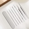 Trust Contact Square Plug Tweezers, Set of 7, Acne Removal,