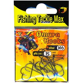 Fishing Tackle Max FTM Omura Nymph Fishing Hook with Fixing Hooks Size N 6 8380506 Fishing Hook Ultra-Light with Rubber Baits