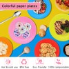 ENAIAH DIY Colourful Paper Plates, Pack of 60 Party Paper