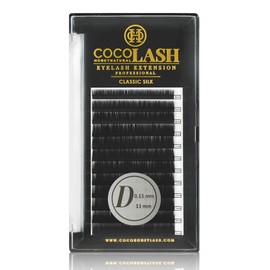COCO Honey Lash Eyelash Extensions, Classic D Curl [0.15mm], Faux Mink Individual Lash Extensions (Length: 8mm / 9mm / 10mm / 11mm / 12mm / 13mm / Mix) (11mm)