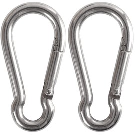 Cozihom 3.5" Heavy Duty Carabiners 700LB Weight Capacity, Spring Action Snap Hook Attachment, Anti-Rust for Hammocks, Swing Chairs, Gym Equipment, Camping Pack of 2