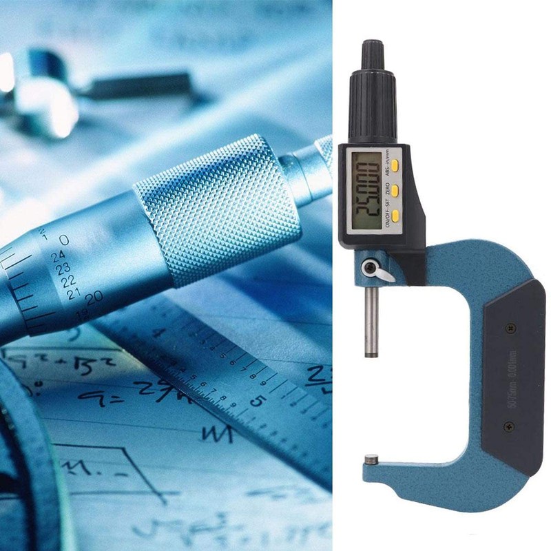 Digital Micrometer, (0-25 mm)) / (25-50 mm) / (50-75 mm)