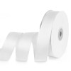 Quhora 1" x 50 Yards Satin Ribbon - White Silk