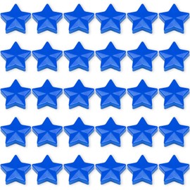 ZDZBLX Magnets for Magnetic Board, Pack of 30 Magnetic Magnets Strong Fridge Magnets Fridge Magnets Mini Magnets Small Whiteboard Magnets Strong Hold for Whiteboard Pin Board (Stars, Blue)