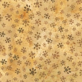 Fabri-Quilt Paintbrush Studio Hedgehog Village 120 13731 Brown Tracks COTTON FABRIC  BTY