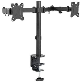 VIVO VIVO Dual 13 to 30 inch LCD Monitor Desk Mount, Fully Adjustable Stand with Tilt and Swivel, Holds 2 Screens with Max VESA 100x100, STAND-V200B