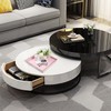 MAONAME Decorative Tray, Pink Serving Tray with Handles, Coffee Table