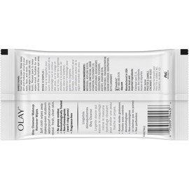 Olay Makeup Remover Wet Cloths, Fragrance Free, 25 Count (Packaging May Vary)