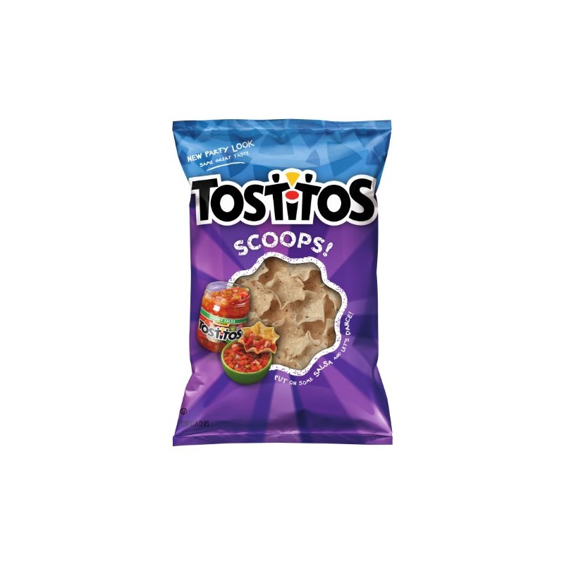 Tostitos Scoop Corn Chips, 10 Ounce Bag (Pack of 4)