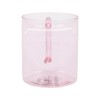 Bioworld Heart Transparent Pink Glass Mug