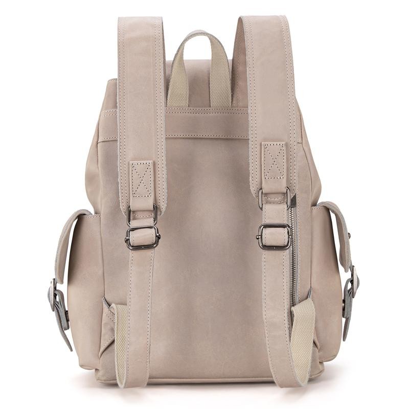 Wrangler Genuine Leather Backpack - Color: Beige