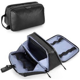 Yarwo Travel Toiletry Bag for Men, Hanging Dopp Kit Shaving Storage Case, Water-Resistant Toiletry Organizer Hygiene Bag for Toiletries, Skincare, Shower Essentials, Razor Travel Case