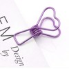 100 Pcs Binder Clips Hollow Heart Shape Strong Clamping Force