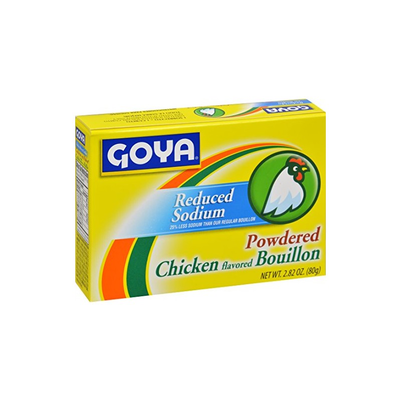 Goya Foods Chicken Bouillon Reduced Sodium, 2.82 Ounce