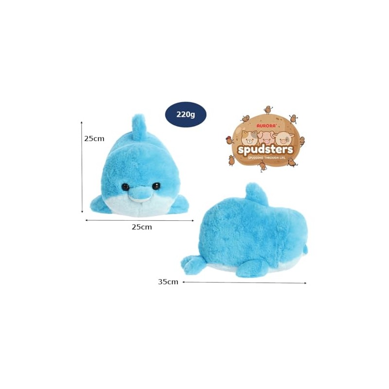 AURORA Plush Dolphin Plush Pillow Cushion