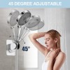Peirnum Shower Head Holder, Strong Adhesive and Waterproof Holder Silver