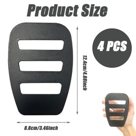 CUICHANG Pack of 4 Handkerchief Fixed Clip Pocket Square Holder for Men Lightweight Attachment Plate for Men Suit Handkerchief Fixed Pocket Square Organiser for Men to Suit Tuxedo Boys, black