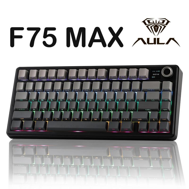 Aula F75 MAX Wireless Mechanical Keyboard with TFT Screen and