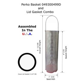 Perko 304 S/S Basket Strainer ONLY