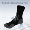 Kodal Copper Mens Ankle Socks Cushioned Athletic Cotton Quarter Socks