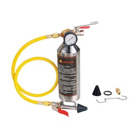 Ronyme Car Air Conditioner System Lines Flush Kit A/C Air Conditioner System Flush Canister Multipurpose A/C Drain Line Flush Kit, Stainless Steel