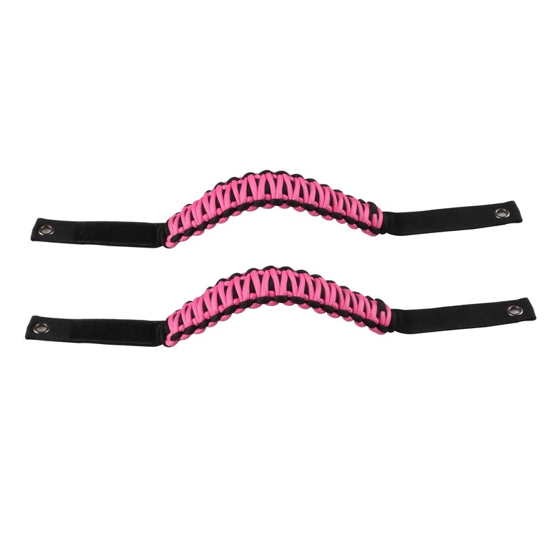 BESTAOO Roll Bar Grab Handles Paracord Grip Handle for Ford