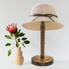 HAIBEIR Freestanding Hat Stand, Tabletop Hat Rack, Wood Display Stand