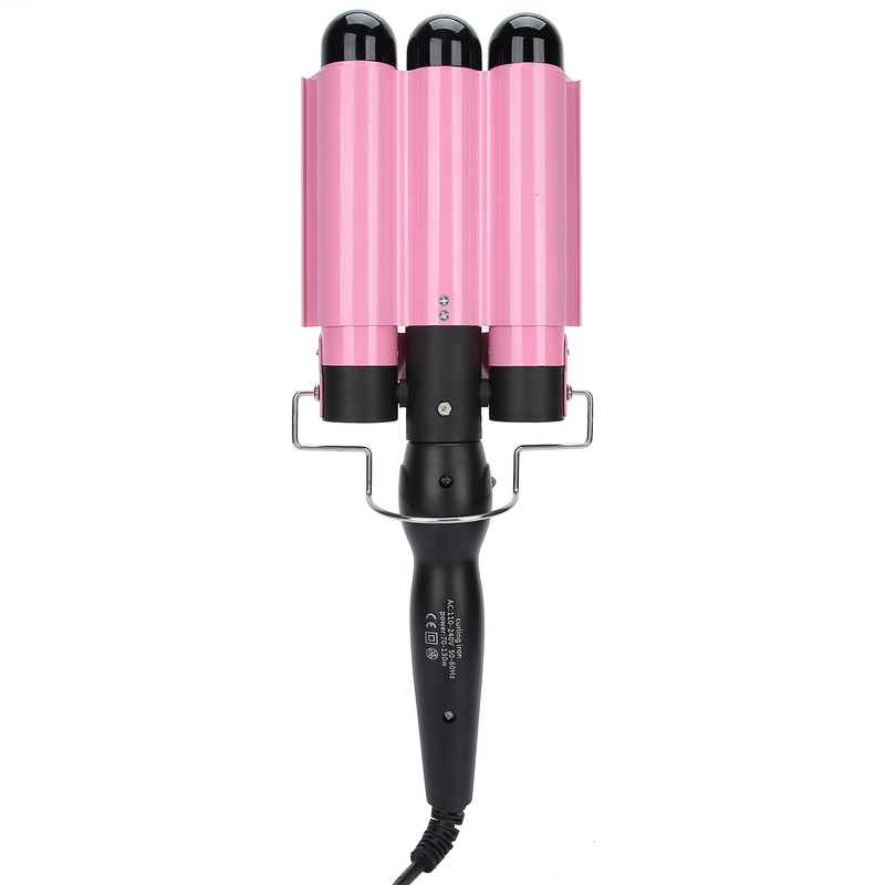 3 Barrel Curling Iron Wand Adjustable Hair Curler Waver Crimper