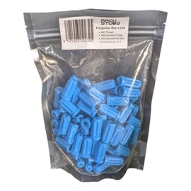 Rackstuds - M6 Nut 100-Pack, Suits All Series II Including New Duo | M6 Nuts Glass Reinforced Nylon for Enhanced Durability & Secure Hold - Ideal Solution for Easy Server Rack Installation - Turquoise