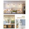 Emak 8 Inch Pendant Lights Kitchen Island, Modern Brushed Nickel