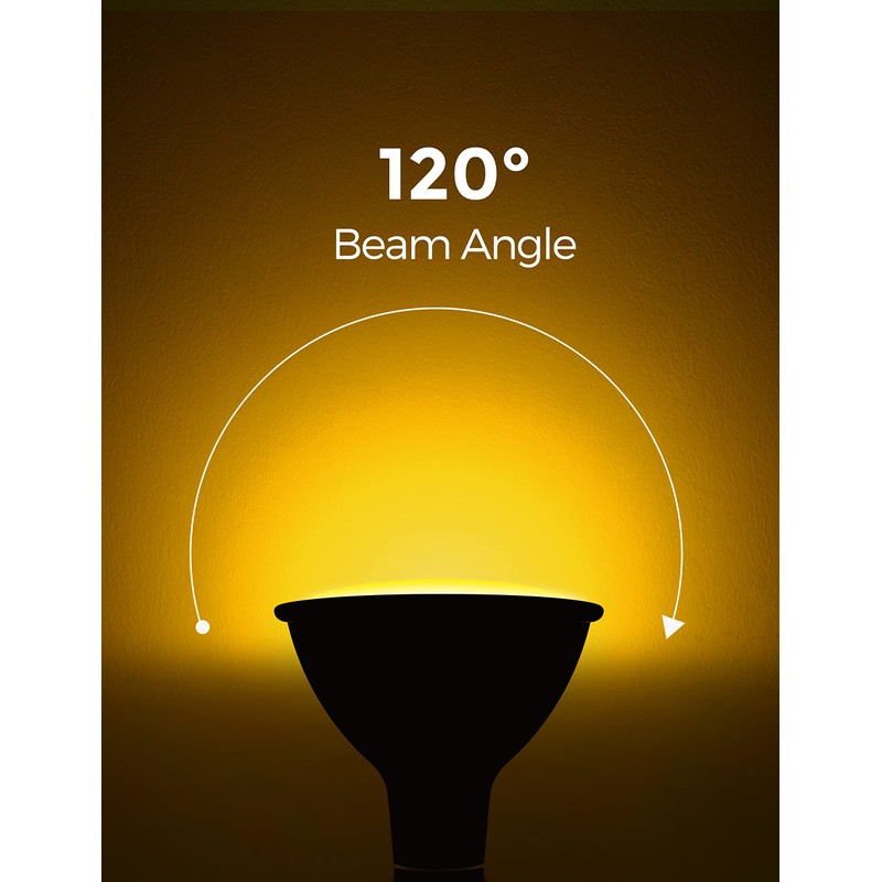LOHAS Yellow Bug Light Bulbs Outdoor, PAR38 LED Flood Light