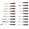 18Pcs Paint Scraper Knife Exquisite Plastic Handle Oil Painting Tool