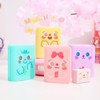 4 Pcs Dual Purpose Book Pencil Sharpener Eraser, Cute Cartoon