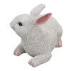 1 Pair Bunny Rabbit Ornaments Decorations Resin Art Craft Animal