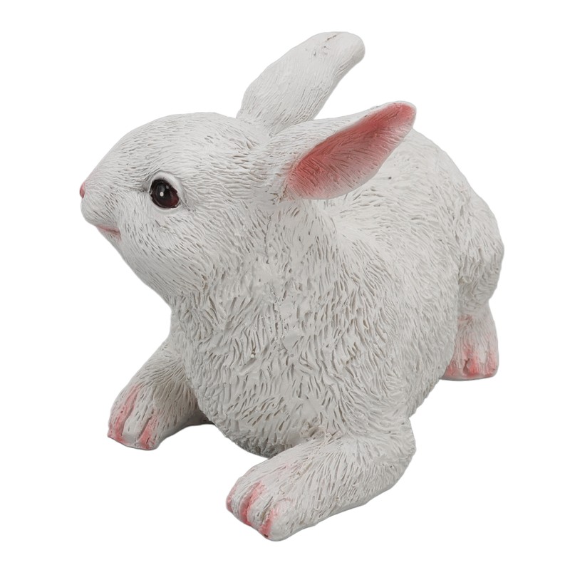 1 Pair Bunny Rabbit Ornaments Decorations Resin Art Craft Animal