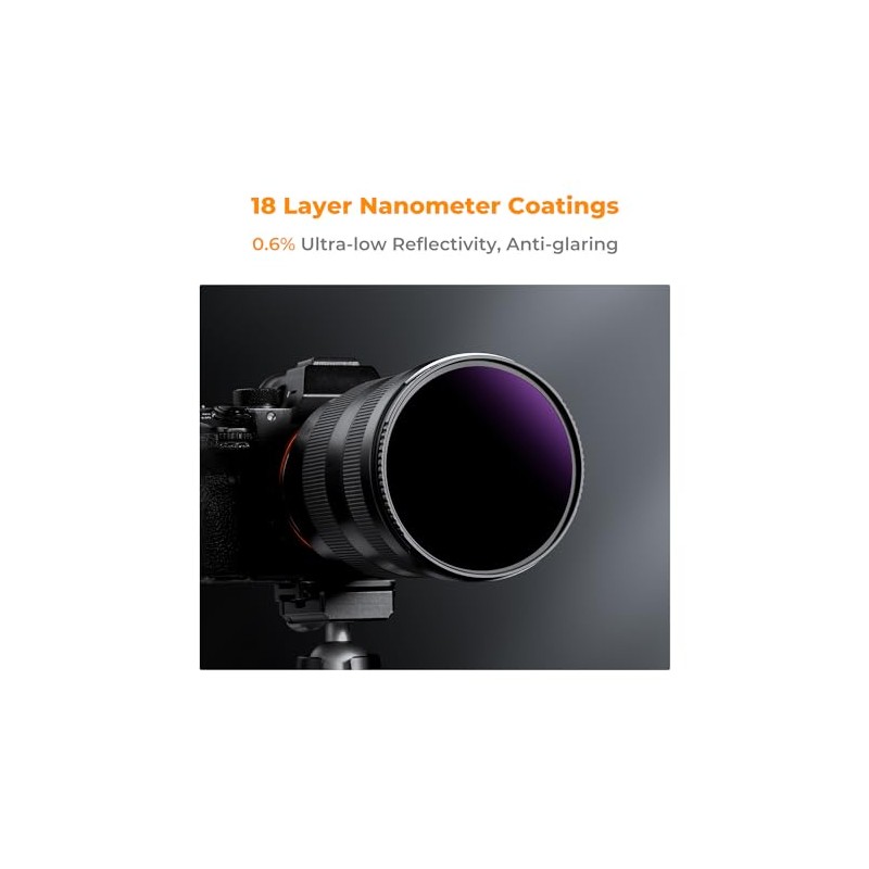 K&F Concept 49mm ND1000000 Optical Glass Filter Neutral Density 20