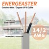 14/2 UF-B Wire 50FT Pure Copper Direct Burial Cable, Sunlight