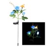 Outdoor Solar Powered LED Light Rose Flower Simulation Bee Lamp