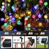 60LED 6M/20FT Solar Lights Outdoor Garden - 8 Modes &