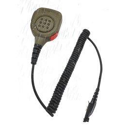 stdgove 6 Pin Speaker Microphone IP65 Waterproof Shoulder Mic 3.5 Jack for Motorola Ailunce dmr Ham Radio ha1g hd1 hd-1 gp328plus ex500 for Retivise nr30 rt29 rt29d rb47 rt89 rb23 rt68 (Black)