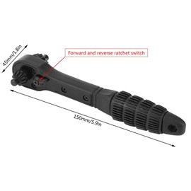 2 in 1 Professional Ratchet Wrench 12.7mm 17.5mm Double Use Power Tool Ratchet Wrench