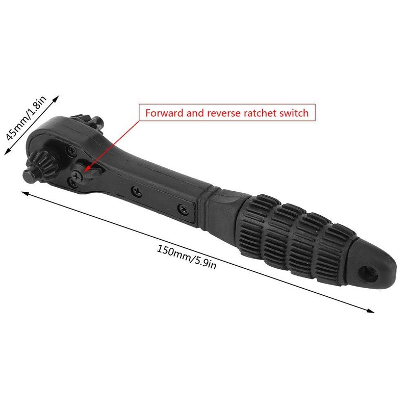 2 in 1 Professional Ratchet Wrench 12.7mm 17.5mm Double Use