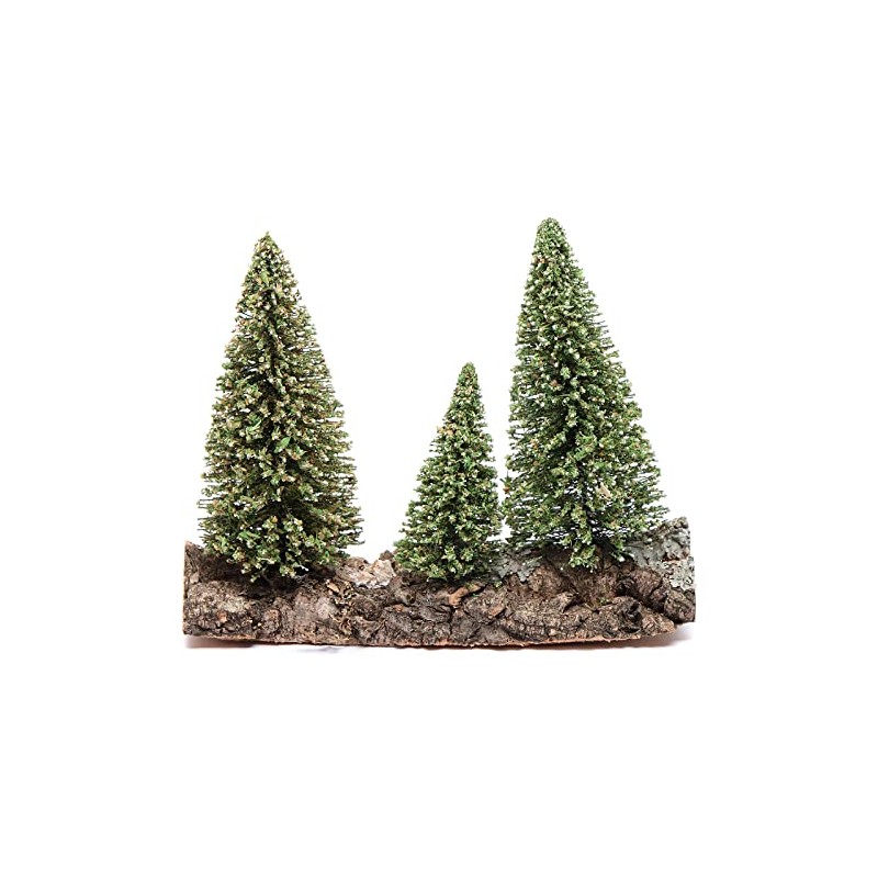 Holyart Three Pine on Rock for DIY Nativity Scene