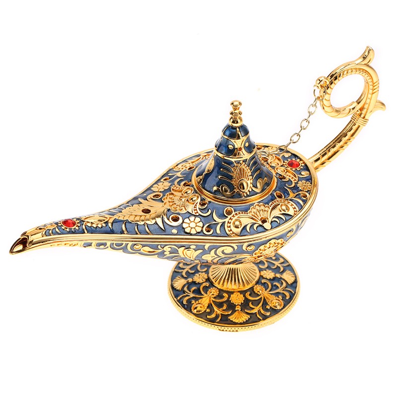 Metal Carved Hollow Legend Lamp Hollow Aladdin Magic Genie Light