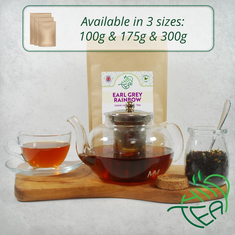 Earl Grey Rainbow Loose Leaf Tea – Premium Ceylon Black