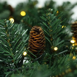 nacyvcos Christmas Garland, 3.9 ft (1.8 m), Christmas Mall, Christmas Wreath, Party Decoration, Wisteria, Garden Decoration, Christmas Ball, Christmas Tree, Decoration, Stylish, Ornament, Christmas