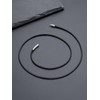 Bandmax Black Necklace, Men's, Women's, Stainless Steel, Clasp, Black, Casual,