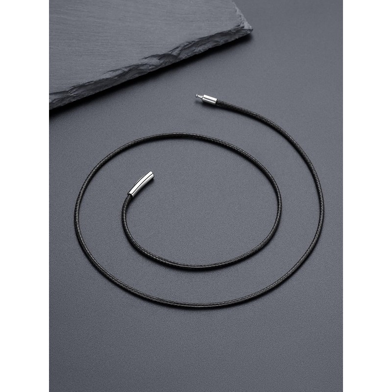Bandmax Black Necklace, Men's, Women's, Stainless Steel, Clasp, Black, Casual,