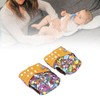 2pcs Cloth Diapers 6 Layer Structure Washable Reusable Elastic Waistband